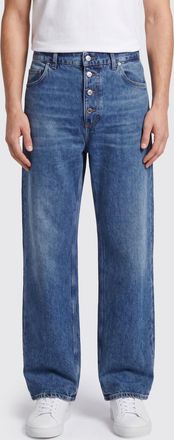 Dolce & Gabbana Jeans a gamba larga in denim a vita media con logo posteriore