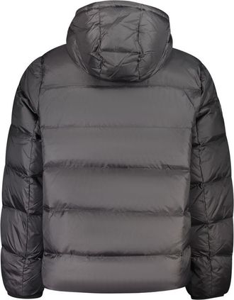 Calvin Klein Logo-Striped Nylon Shell Down Jacket - Black