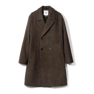 Wax London Magnus Overcoat - male - Wax London - Double-Breasted Coats - Brown - XL - Coats