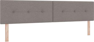 vidaXL Cabecero Led Con Luces De Tiras Led Manual Taup&eacute; 200 Cm Tela Vidaxl