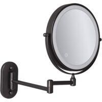 OEM Espejo De Maquillaje, Espejo Con Aumento De 10x E Iluminaci&oacute;n, Espejo De Pared Extensible Y Giratorio 360&deg; De Doble Cara, Espejo De Ba&ntilde;o Con Iluminaci