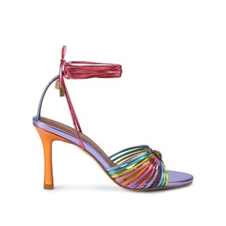 Kurt Geiger Womens Leather Multi Strap Tie Sandal Sandals - Multicolour