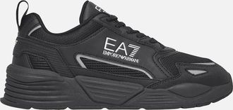 Emporio Armani Mens Ace Triple Black Runner Trainer - Size: 11