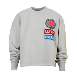 Brand Unique Sweatshirt met Reli&euml;flogo - Dames - Sweatshirts - Grijs - M - Katoen - Hoodies & sweatvesten