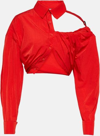 Jacquemus La Chemise Galliga cropped shirt