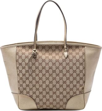Gucci Pre-owned Gucci GG Canvas and Leather Bree Tote Ladies HR1YVV79O2GR6BE4