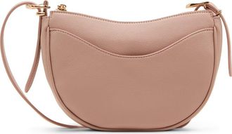 Anne Klein Half Moon Crossbody Bag in Rose at Nordstrom Rack