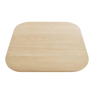 Maisons du monde Tablero de mesa con efecto roble para 4 personas L.90
