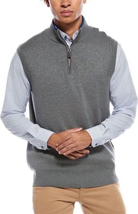 Tailorbyrd Tailorbyrd Fine Knit 1/4-Zip Pullover Vest