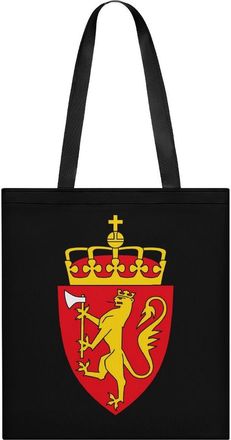 Generic Coat of Arms of Norway Womens Tote Casual Shopping Bag Lightweight Shoulder Bags Hobos Handbag for Work Travel Daily 35x40cm