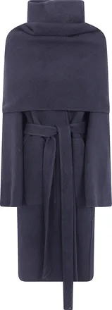 Rick Owens Coat Cowl