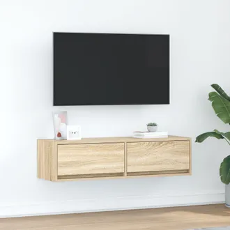 Berkfield Home TV Cabinet Sonoma Oak 100x31x25, 5 cm Engineered Wood in Brown