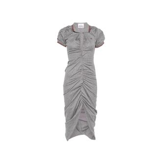 Vivienne Westwood Pulling Ruched Asymmetric Midi Dress
