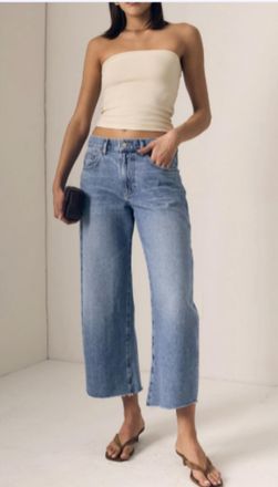 LE JEAN Nomad Ankle Relaxed-Fit Jean In Forget Me Not
