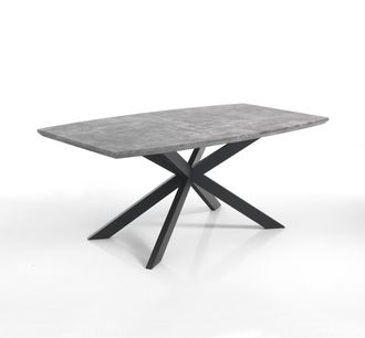 Oresteluchetta Oresteluchetta - Mesa Extensible Efecto Madera Gris Cm. Al.76 X P.90 X L.160/210