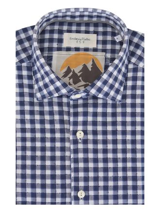 Tintoria Mattei checked shirt - Blue