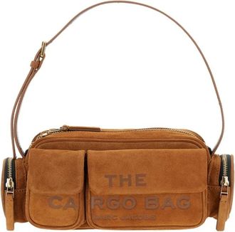 Marc Jacobs Tassen, Dames, Bruin, ONE Size, Suède, The Cargo Shoulder Bag