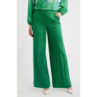 Tahari by ASL Wide Leg Pants in Parakeet at Nordstrom, Size 14