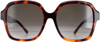 Jimmy Choo London Square Womens Dark Havana Brown Gradient Rella/G/S - One Size