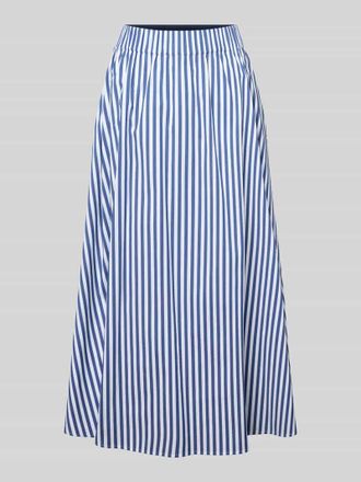 Joop Regular Fit Midirock mit elastischem Bund Modell Saskia in Marine, Gr&ouml;&szlig;e 34