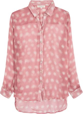 Cloe Cassandro Elodie Printed Silk-georgette Shirt - Pink - S (UK8-10 / S)