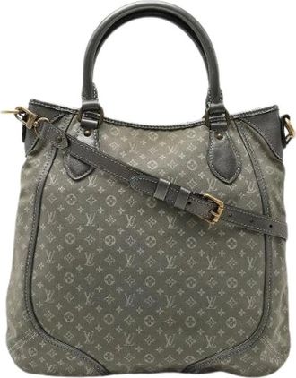 Louis Vuitton Pre-owned Handbags, female, Gray, Size: ONE SIZE Pre-owned Canvas Handbag