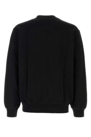 Carhartt Work in Progress Mens Black Cotton Alumni Sweat Felpe Sweater