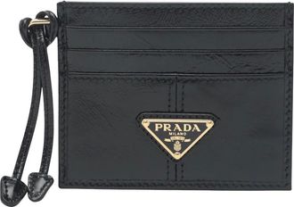 Prada Wallets & Cardholders, female, Black, Size: ONE SIZE Portacarte