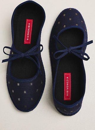 Vibi Venezia Brigitte Bow-Tie Mary Jane Flats