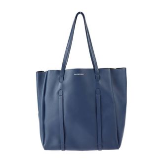 Balenciaga Blue Leather Tote Bag (Pre-Owned)