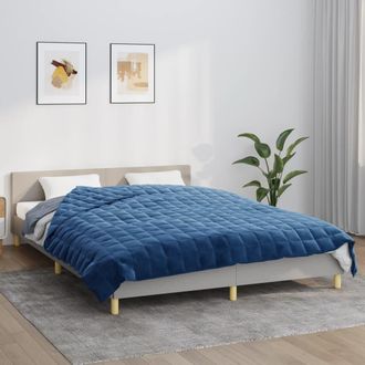 vidaXL Manta Con Peso Tela Azul 200x225 Cm 9 Kg Vidaxl