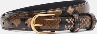 Nili Lotan Jane snake-effect leather belt