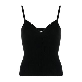 Dries Van Noten Sleeveless Tops, female, Black, Size: L Sleeveless Tops
