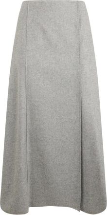 Alberta Ferretti Gonna Long Fluid - female - Alberta Ferretti - Midi Skirts - Gray - XL - Skirts