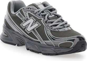 New Balance Unisex Sneakers Grey Tech Fabric Synthetic-Mesh Trainers Synthetic/mesh