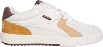 Palm Angels Beige Sneakers Stijlvol Kleurblok Ontwerp - Heren - Sneakers - Veelkleurig - 40 EU - Leer - Schoenen