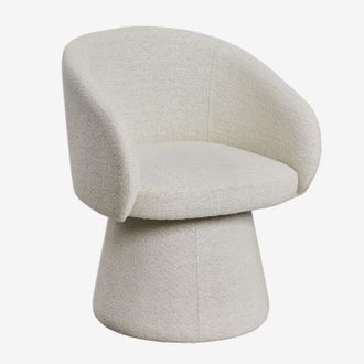 Sklum Sklum - Pack De 4 Sillas De Comedor Giratorias Con Reposabrazos Tapizadas Flavian