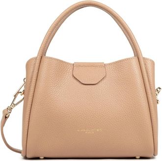 Lancaster Ida Double Handbag - Dames - Shoppers - Beige - ONE Size - Leer - Tassen