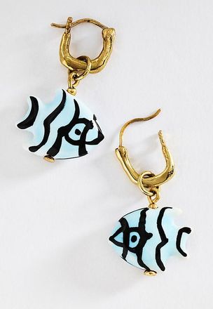 Alemais Calypso Ceramic Fish Earrings