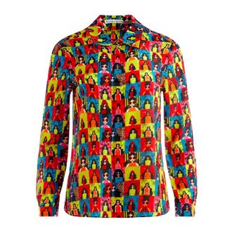 Alice & Olivia Dames, Blouses & Shirts, Veelkleurig, Maat: S Zijde