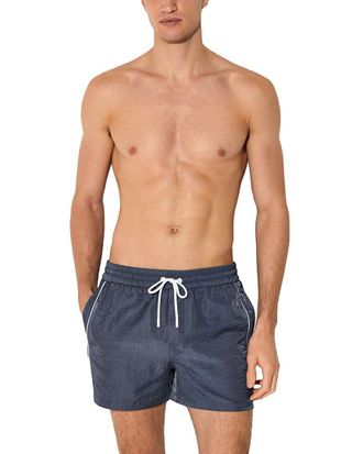 Reiss Breeze Piped Detail Drawstring Swim Trunk