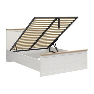Petits Meubles Cama canap&eacute; 160x200 con somier paneles de melamina blanco