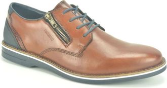 Rieker Elegante Geklede Schoenen met Bandje - Heren - Veterschoenen - Bruin - 44 EU - Leer - Schoenen