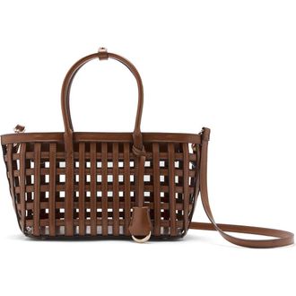 Mango Braided Faux Leather Top Handle Bag at Nordstrom