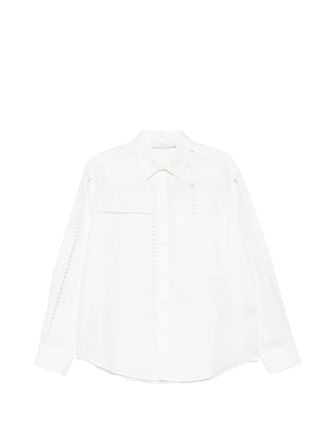Tela White Mindy Relaxed Fit Cotton Shirt