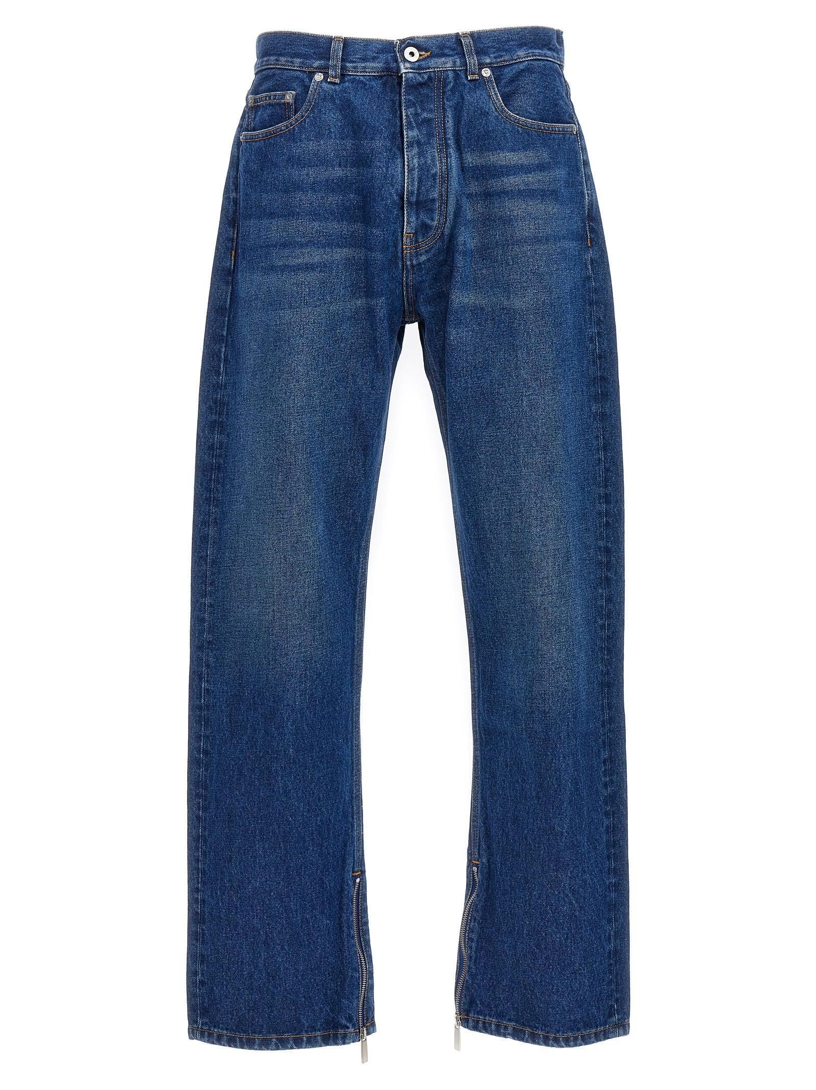 【関税＆送料込み】Jil Sander Blue Cotton Denim Jeans Jil Sander - Straight-Leg Selvedge Jeans - Blue Jil Sander
