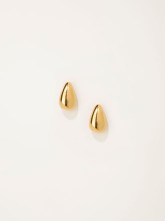Fat Face FatFace Gold Tone Waterproof Tear Drop Studs