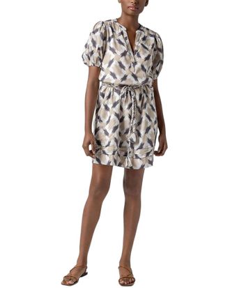 Lilla P Shirred Elbow Sleeve Dress