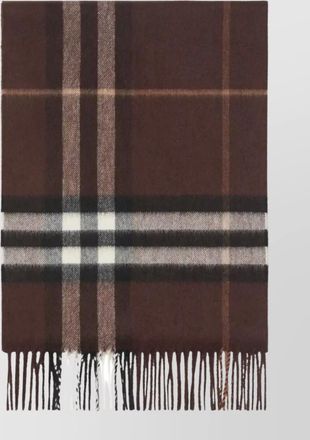 Burberry oversized cashmere scarf check pattern
