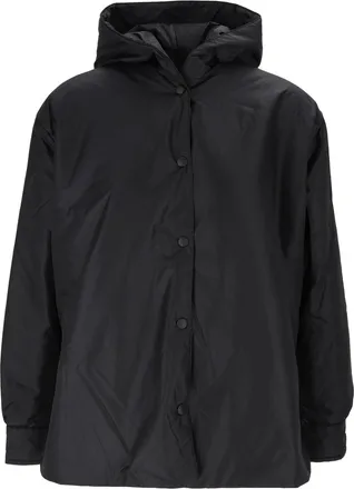 Aspesi Beth Black Hooded Nylon Jacket